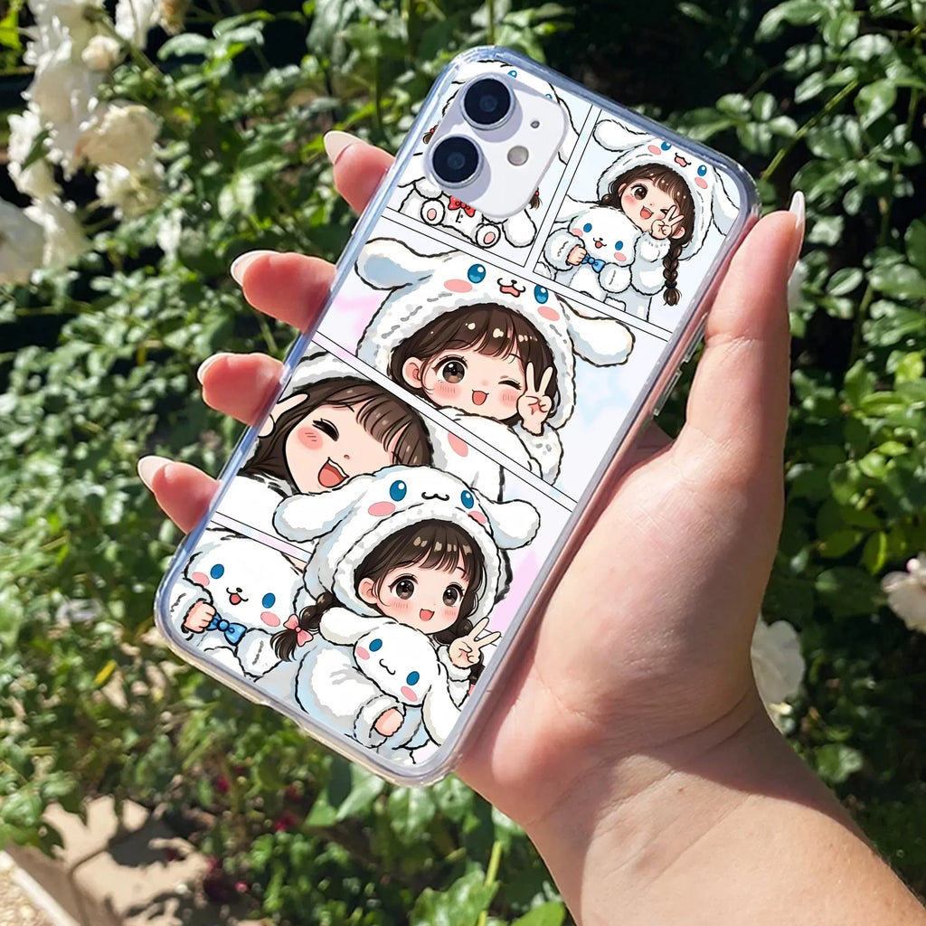 Super Girl Transparent Silicon Case For iPhone 14
