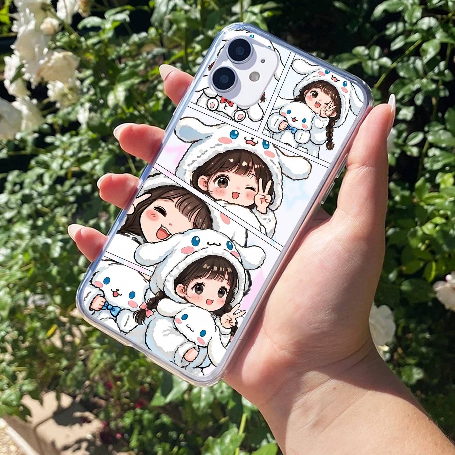 Super Girl Transparent Silicon Case For iPhone