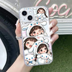 Super Girl Transparent Silicon Case For iPhone 13