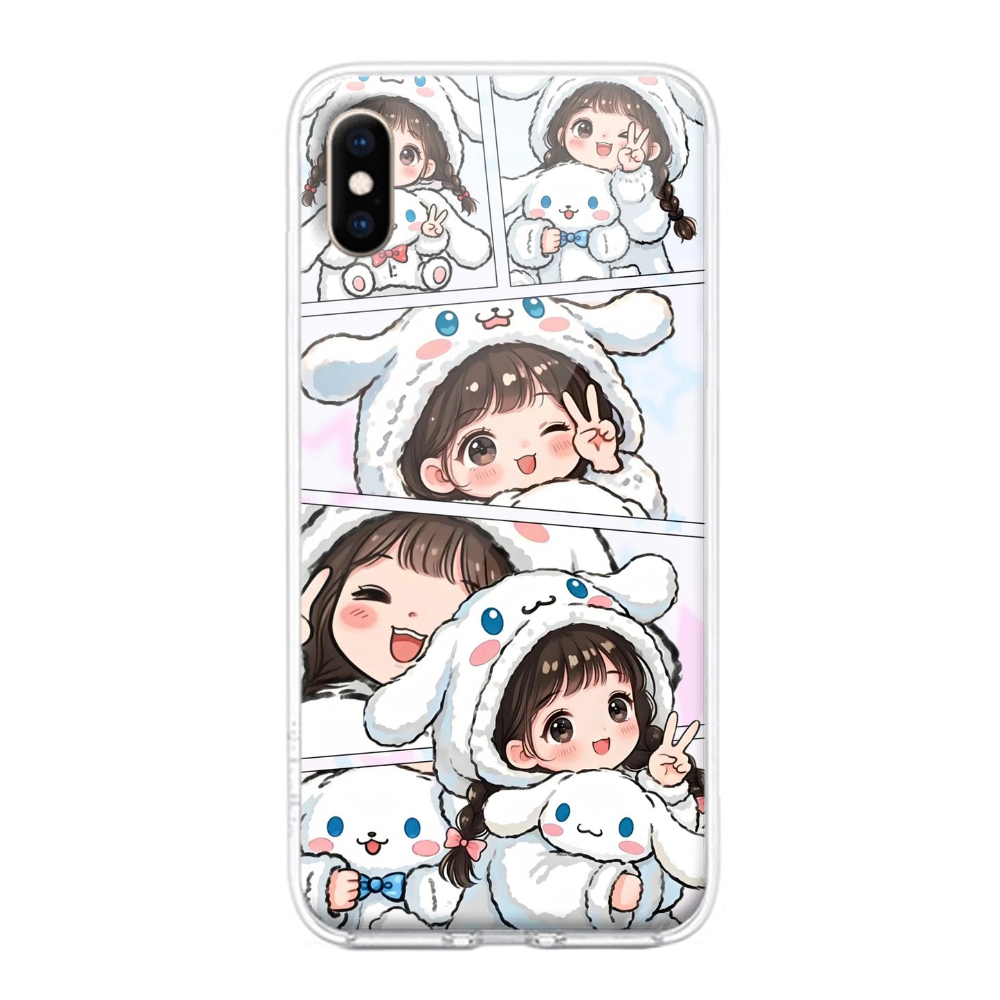 Super Girl Transparent Silicon Case For iPhone