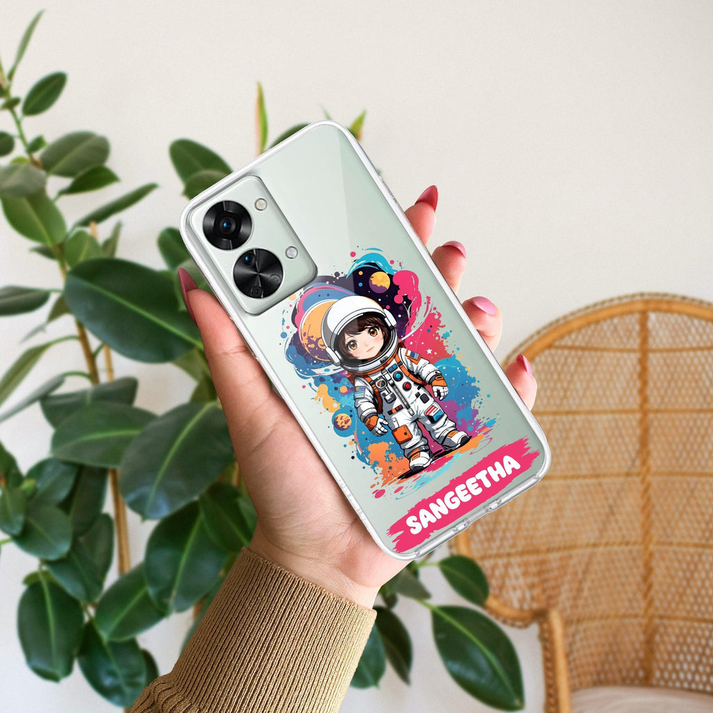 Astronaut Customize Transparent Silicon Case For OnePlus - ShopOnCliQ