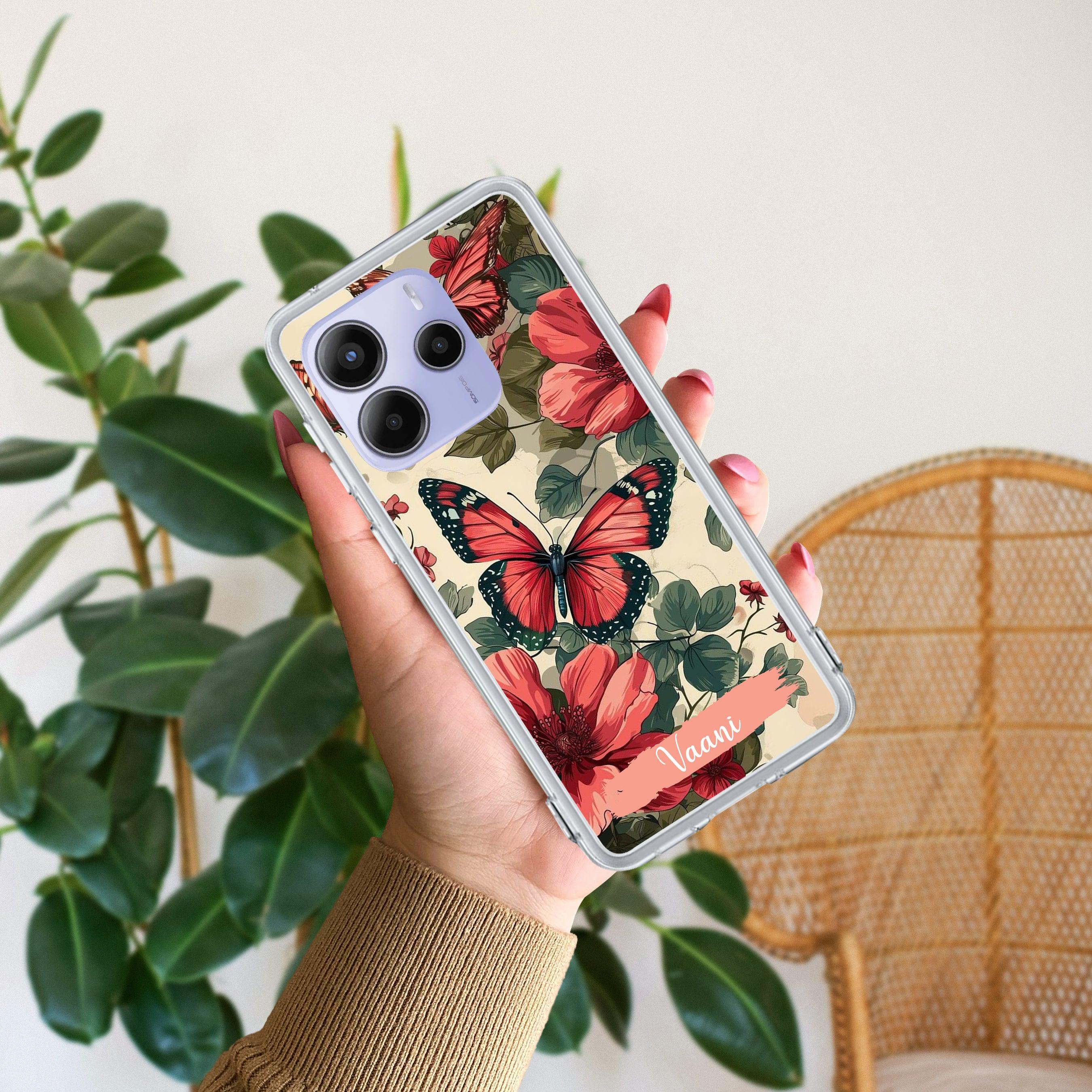 Butterfly Customize Transparent Silicon Case For Redmi/Xiaomi - ShopOnCliQ