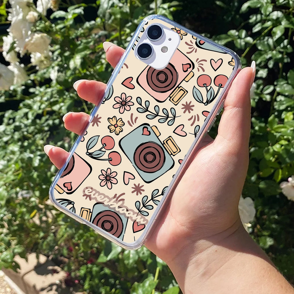 Summer Camera Anti Yellow Clear Case For iPhone 11