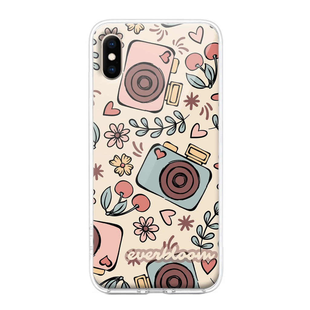 Summer Camera Anti Yellow Clear Case For iPhone X/Xs