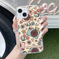 Summer Camera Anti Yellow Clear Case For iPhone 13 Mini