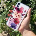 Stunning Floral Transparent Silicon Case For iPhone 12 Mini