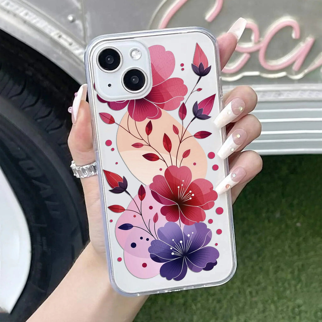 Stunning Floral Transparent Silicon Case For Google