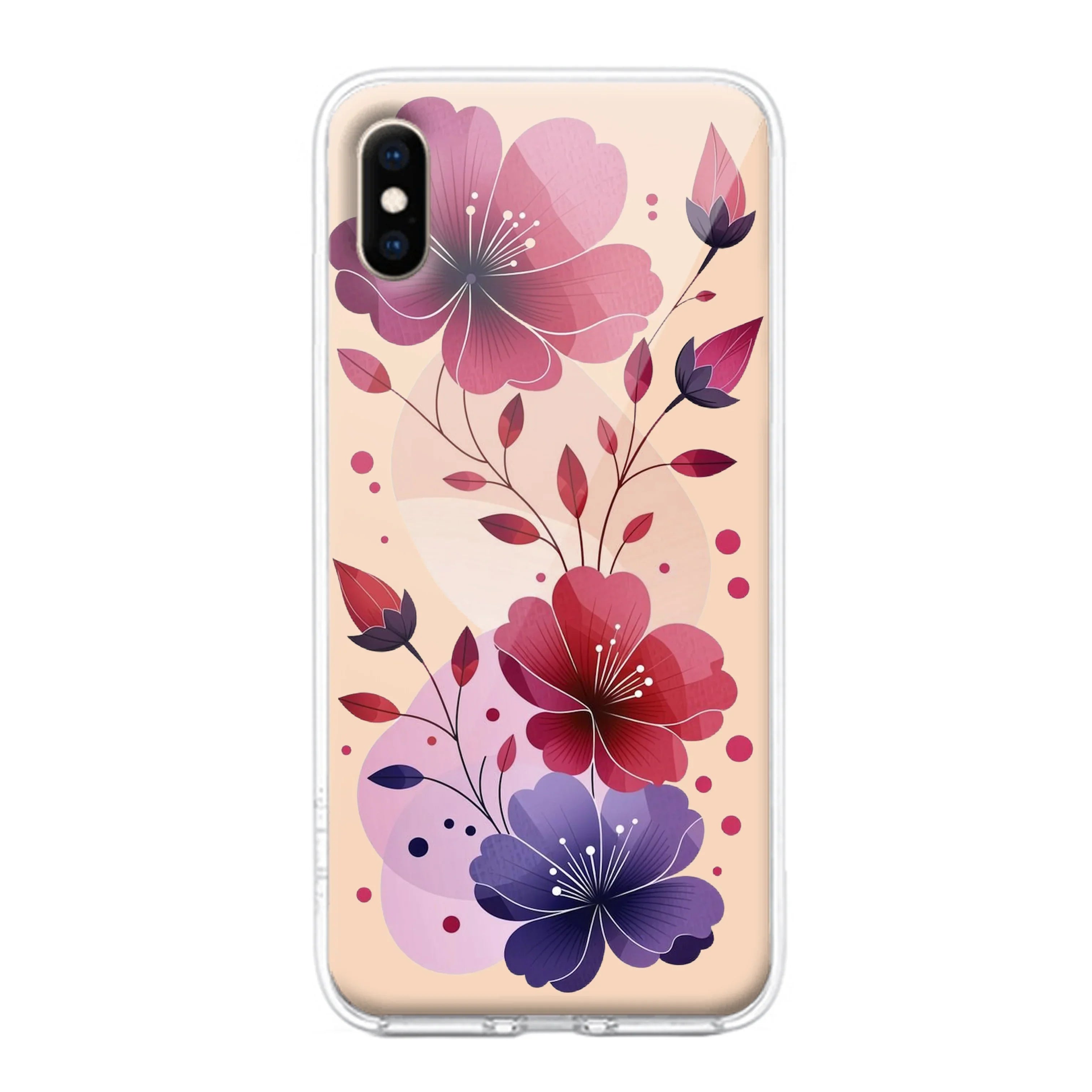 Stunning Floral Transparent Silicon Case For iPhone - ShopOnCliQ