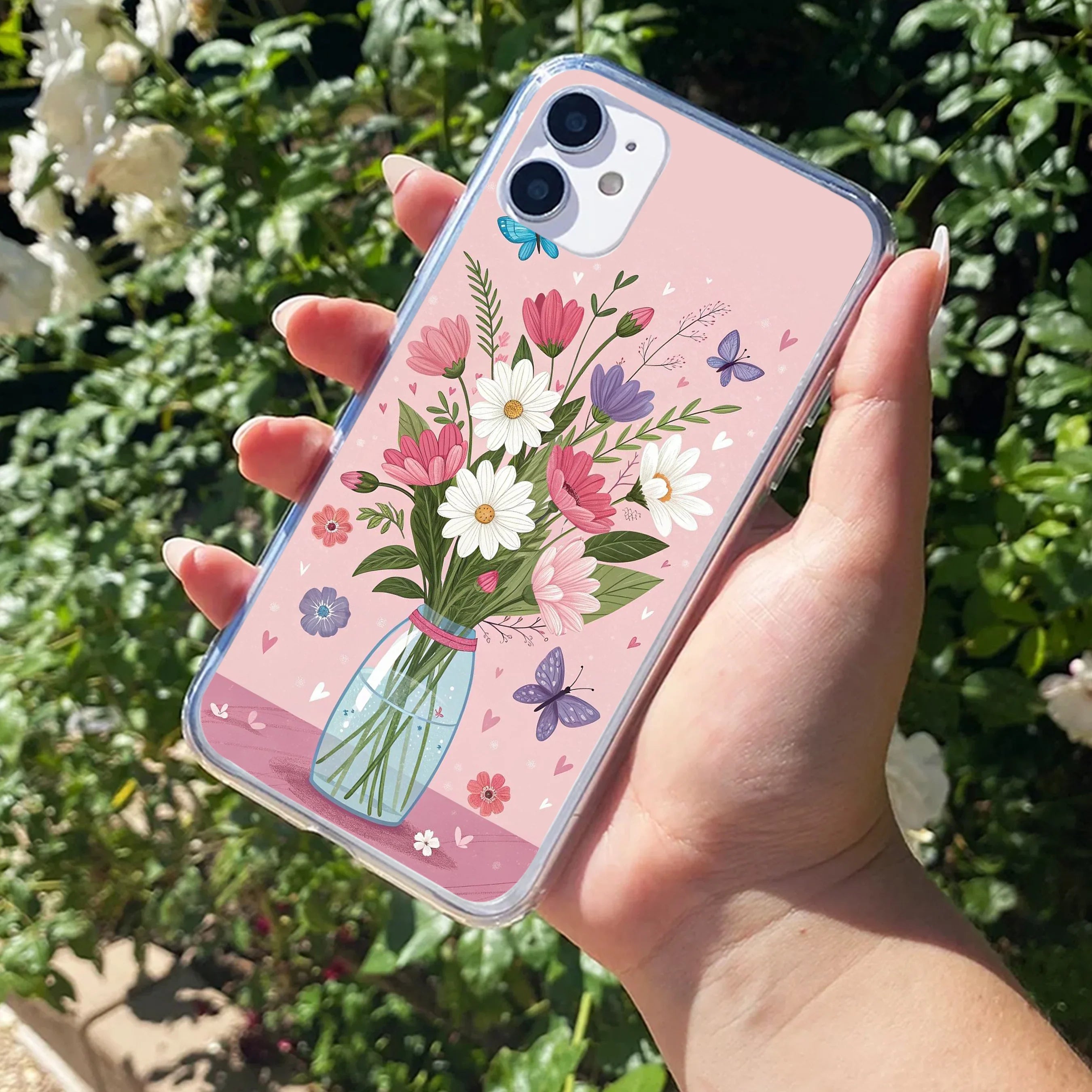 Spring in a Vase Transparent Silicon Case For iPhone - ShopOnCliQ