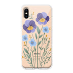 Pansies flowers Transparent Silicon Case For Google Pixel 9