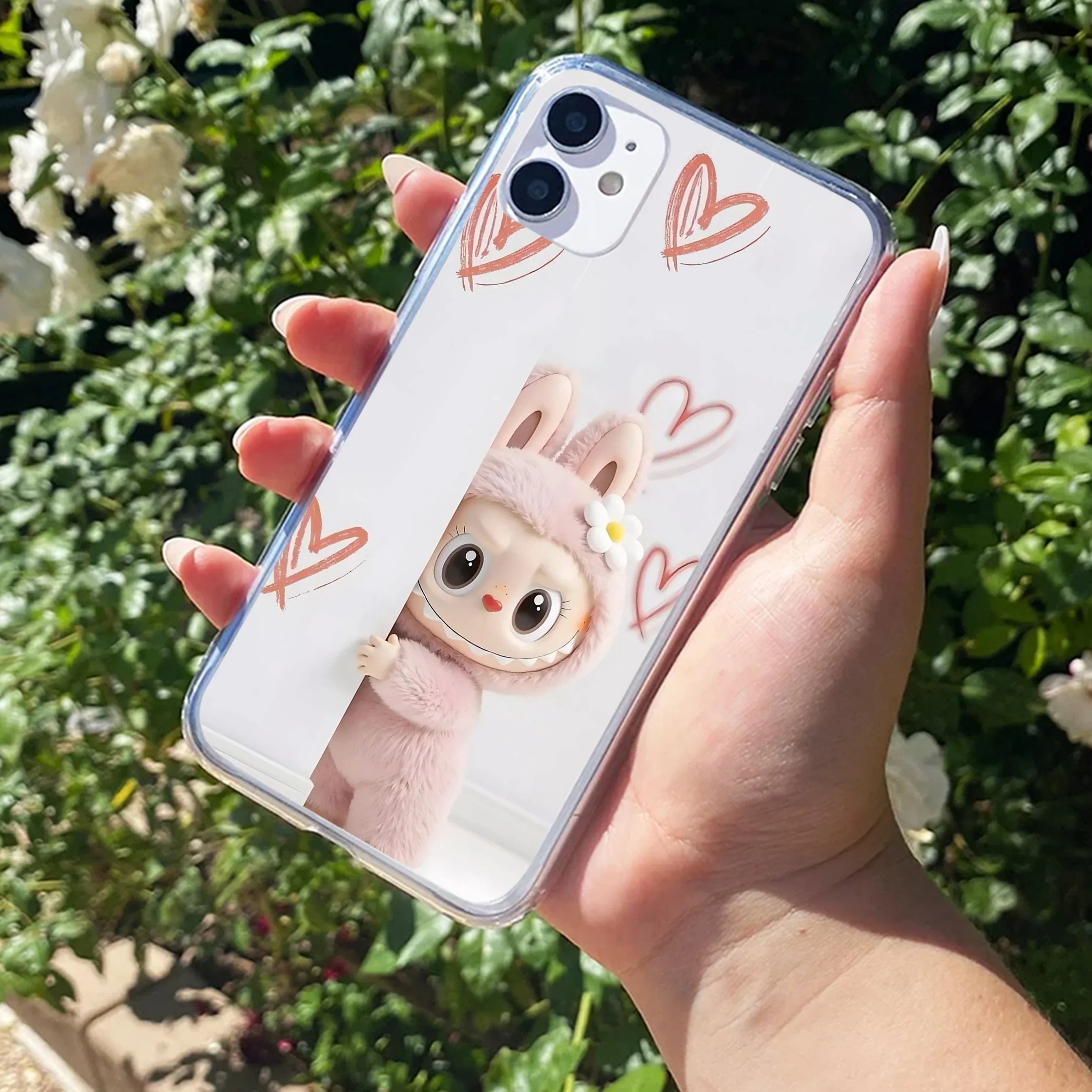 Labubu Anti Yellow Clear Case For iPhone 11
