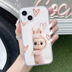 Labubu Anti Yellow Clear Case For iPhone 14
