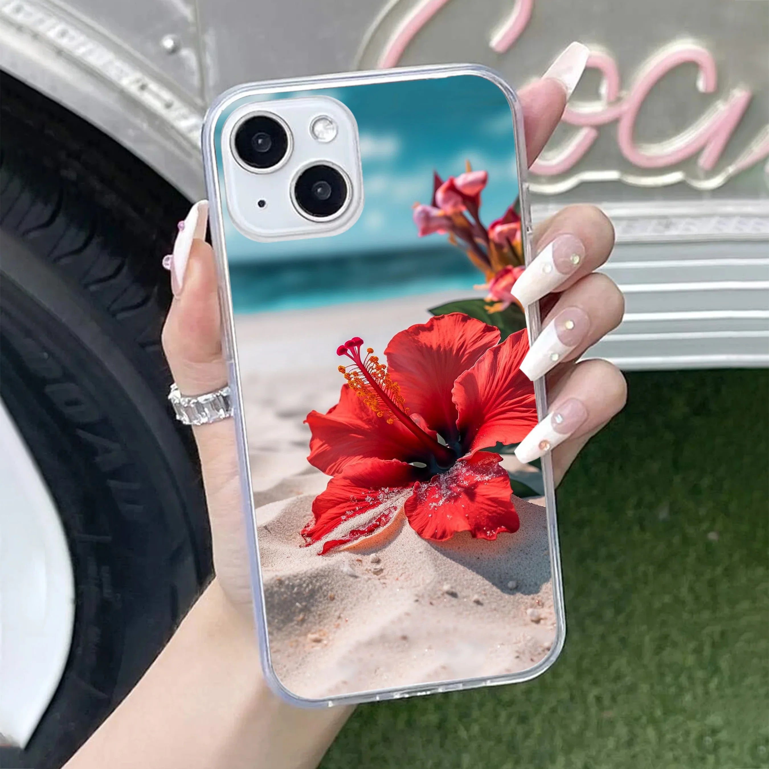 Gurhal Floral Transparent Silicon Case For iPhone - ShopOnCliQ