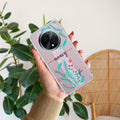 Blue Floral Customize Anti Yellow Case For Oppo F27 Pro Plus 5G