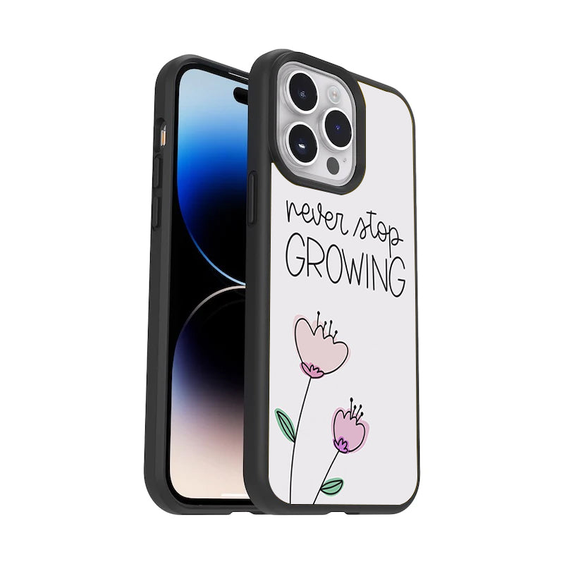 Never Stop Growing  Glossy Metal Case Cover For Vivo