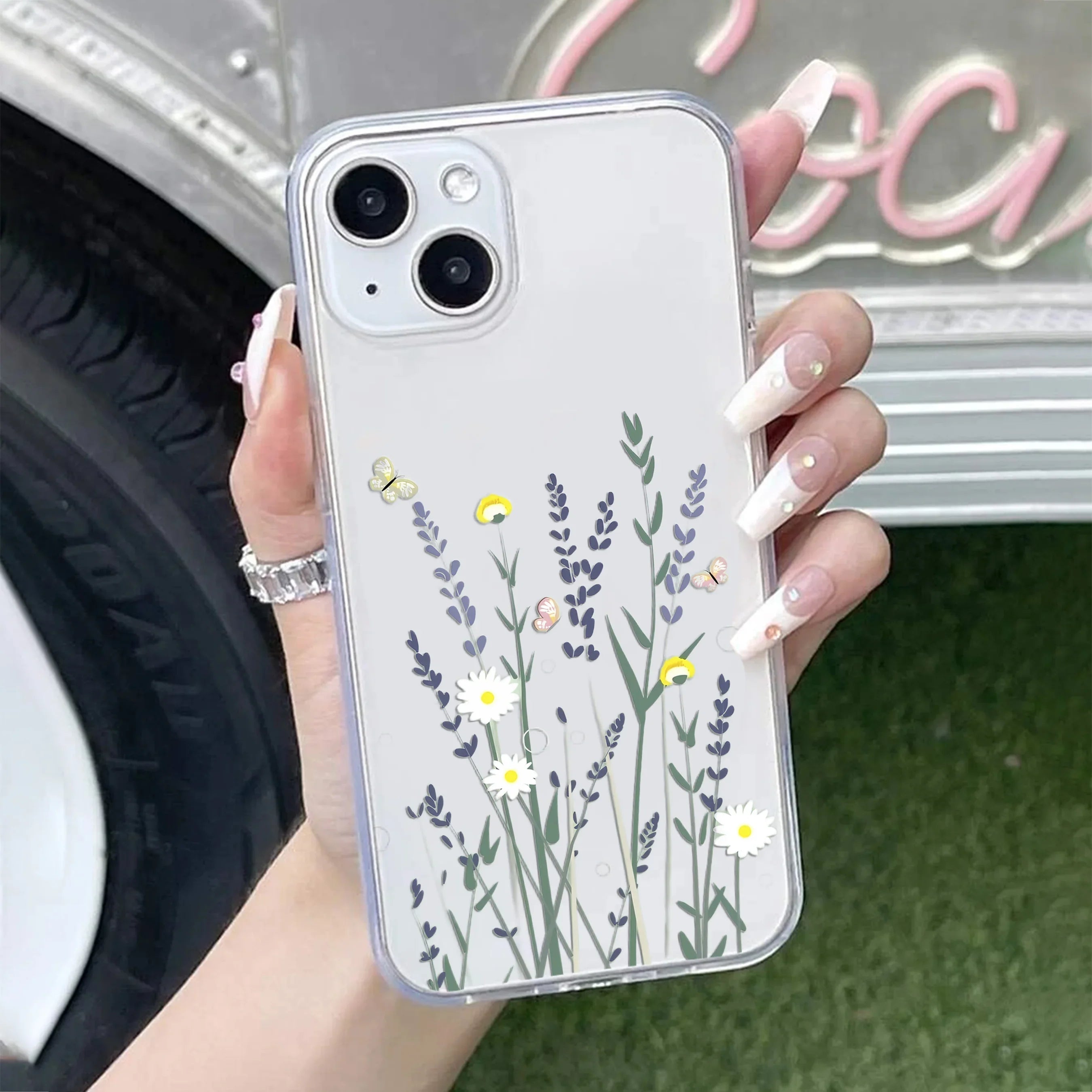 Floral Bush Transparent Silicon Case For iPhone - ShopOnCliQ
