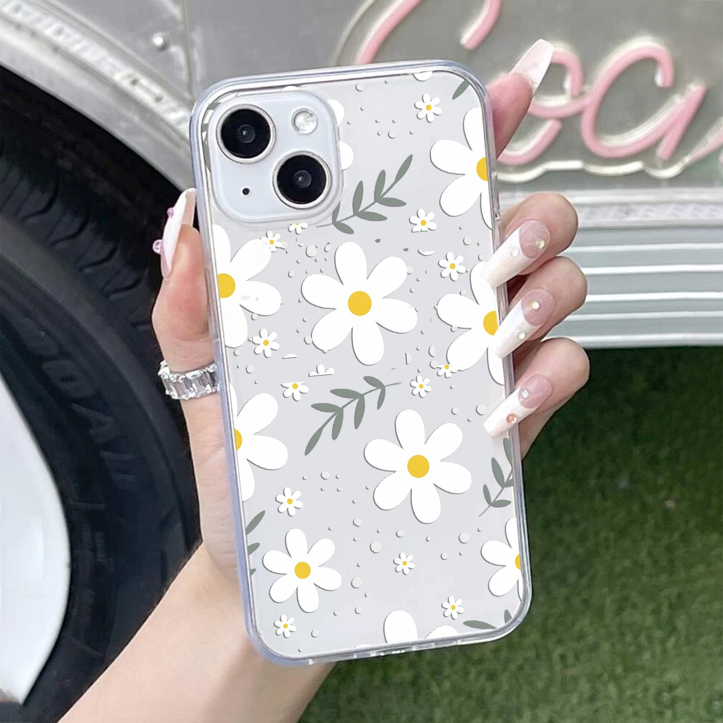 Daisy Bloom Transparent Silicon Case For Google