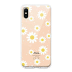 Beautiful Daisy Floral Transparent Silicon Case For iPhone