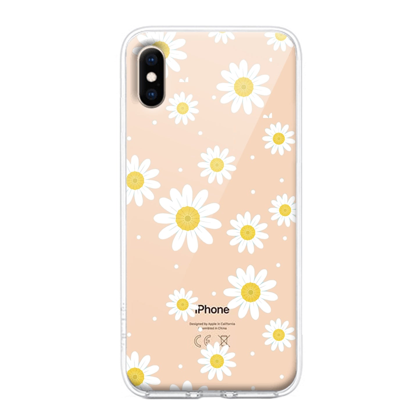 Beautiful Daisy Floral Transparent Silicon Case For Google