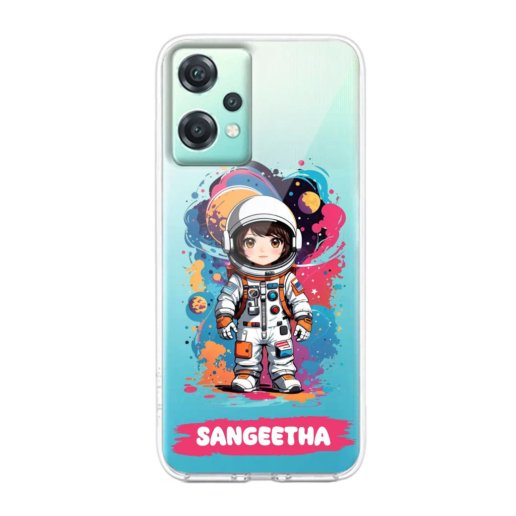 Astronaut Customize Transparent Silicon Case For OnePlus - ShopOnCliQ