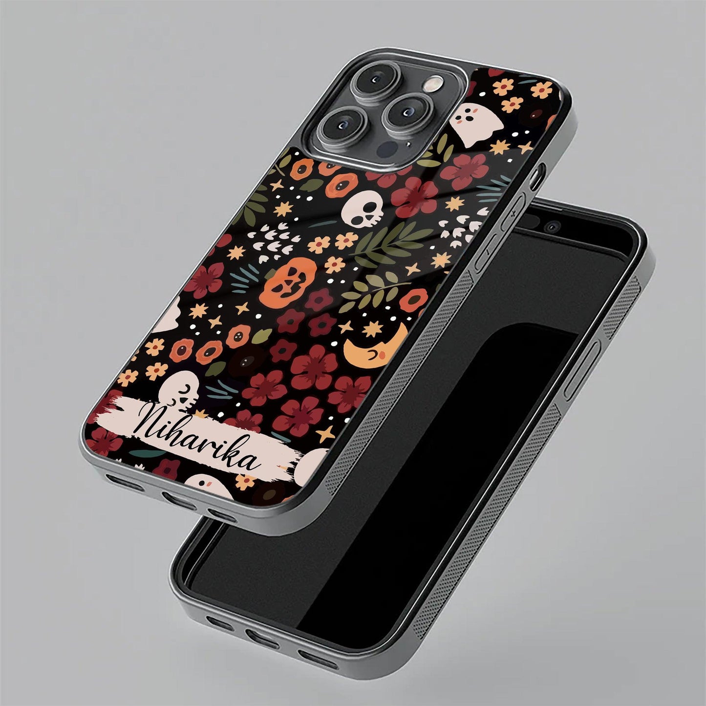 Hellowean Customize Glass Case Cover For Vivo