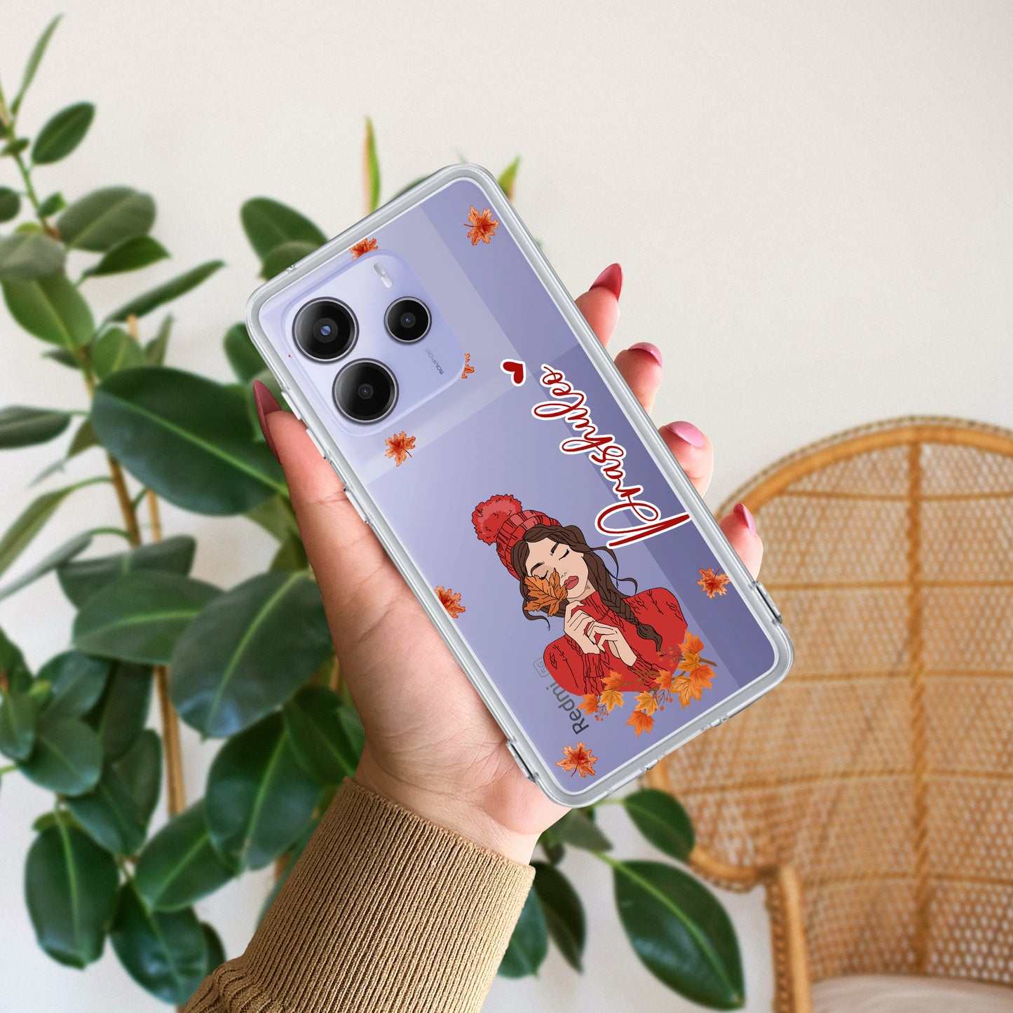 Daisy Flower Customize Transparent Silicon Case For Redmi/Xiaomi