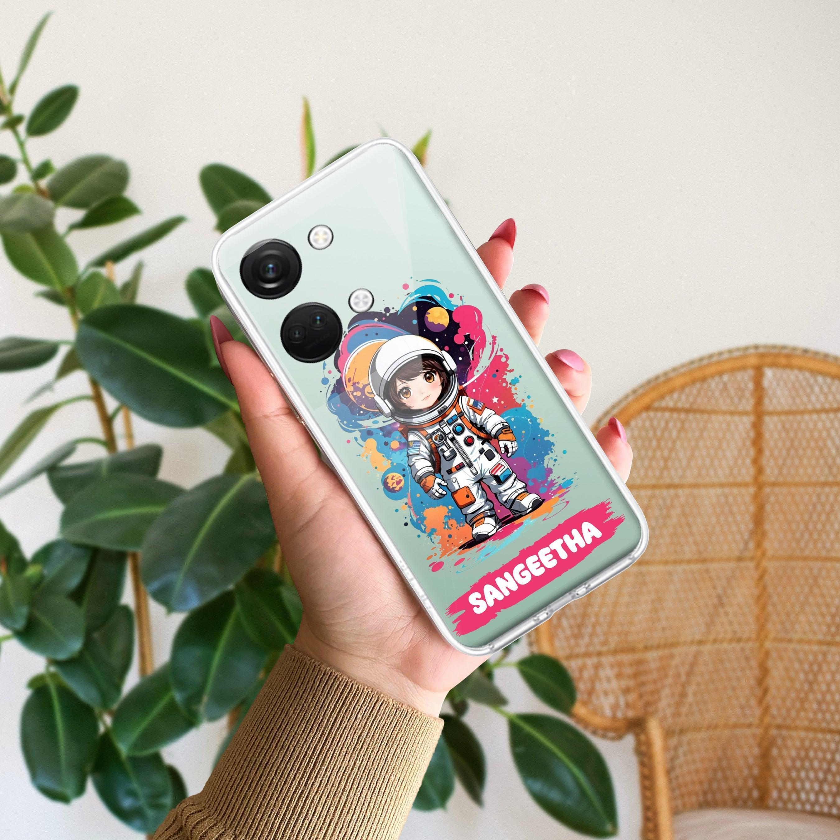 Astronaut Customize Transparent Silicon Case For OnePlus - ShopOnCliQ