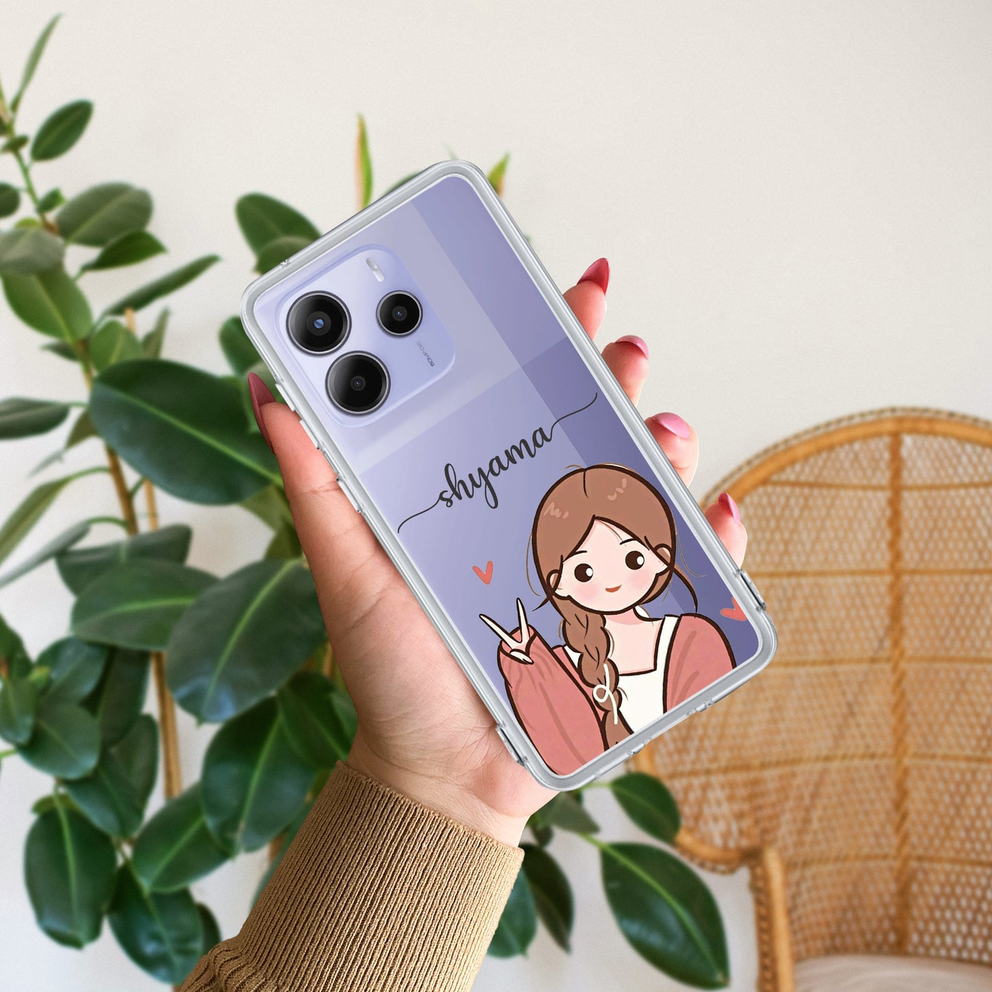 Cute Charm Customize Transparent Silicon Case For Redmi/Xiaomi