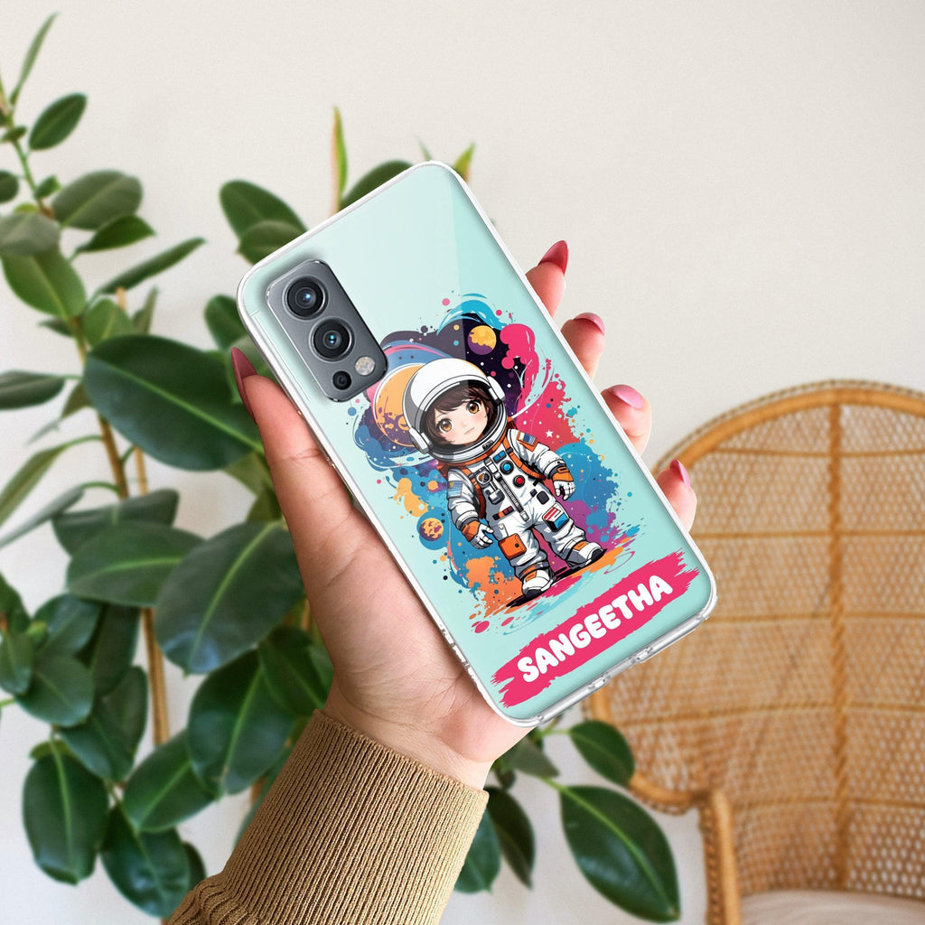 Astronaut Customize Anti Yellow Case For OnePlus Nord 2 5G