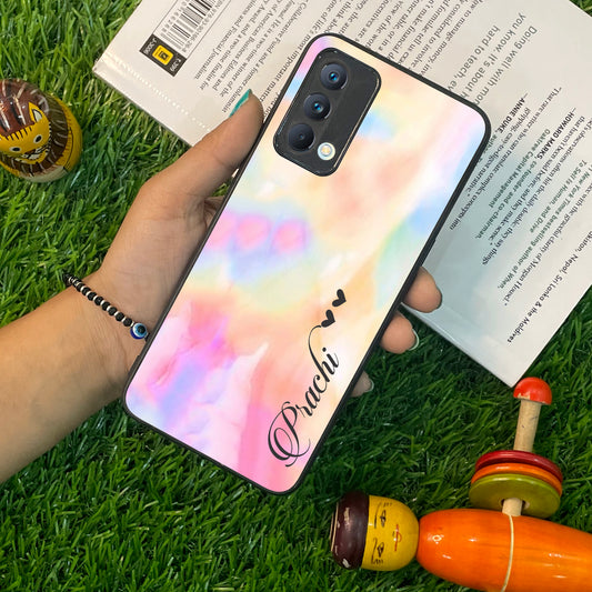 Customized Rainbow Glossy Metal Case Cover For Realme