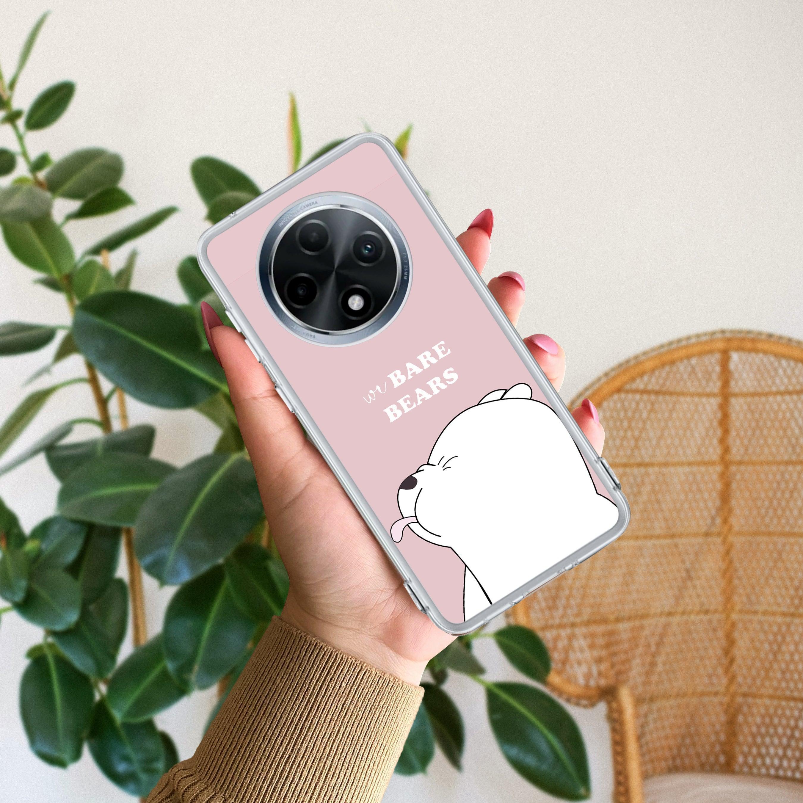 We Bare Bears Anti Yellow Case Pink For Oppo F27 5G