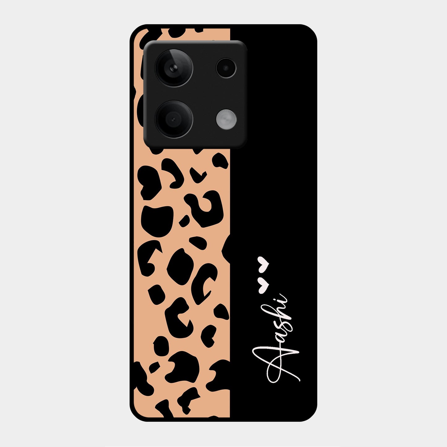 Leopard Glossy Metal Case Cover For Redmi