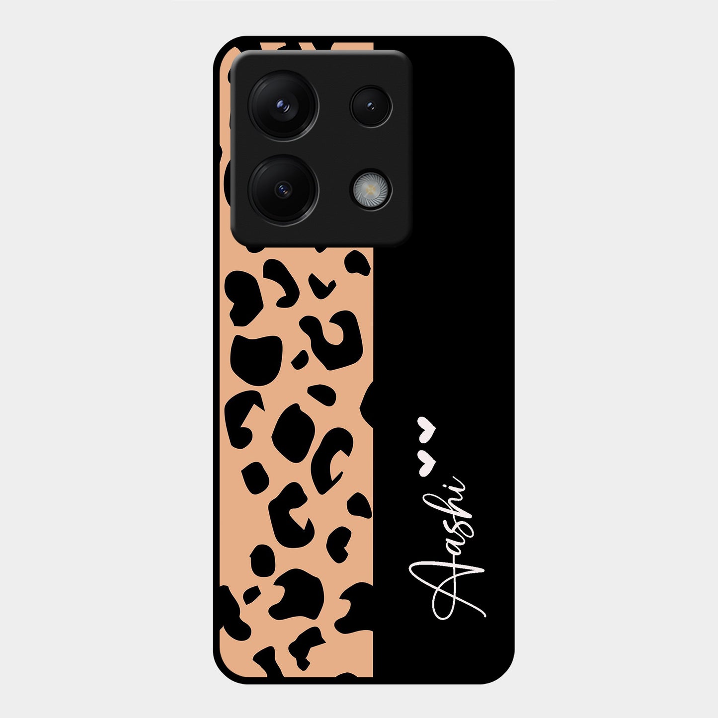 Leopard Glossy Metal Case Cover For Redmi