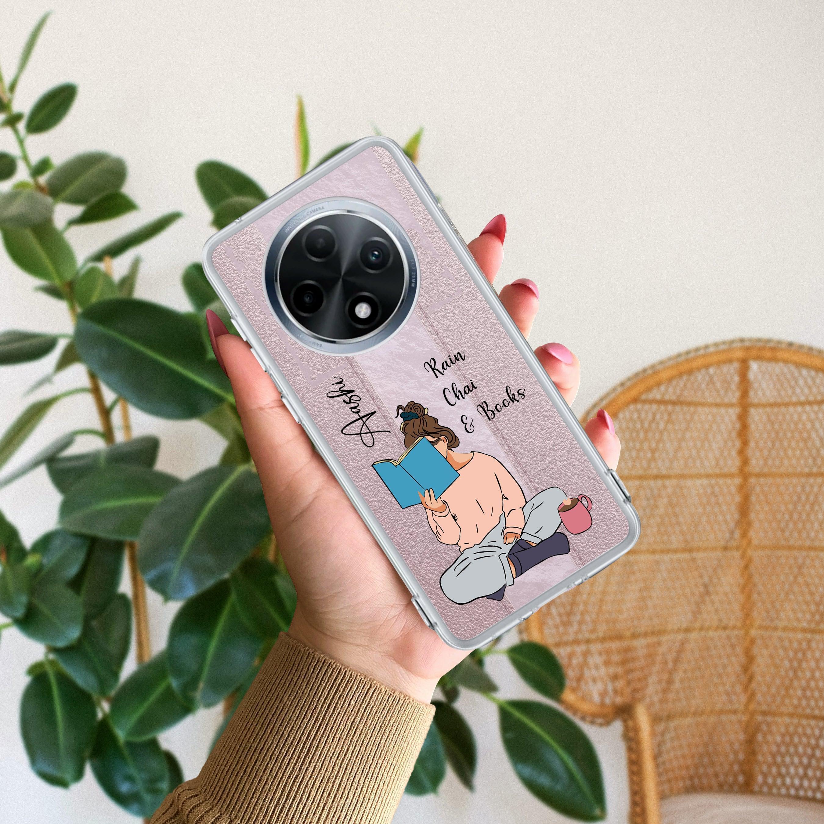 Girl with Book Customize Anti Yellow Case For Oppo F27 Pro Plus 5G
