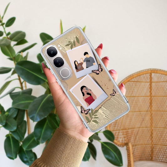 Creatistic Personlised  Photo Transparent Silicon Case For Vivo