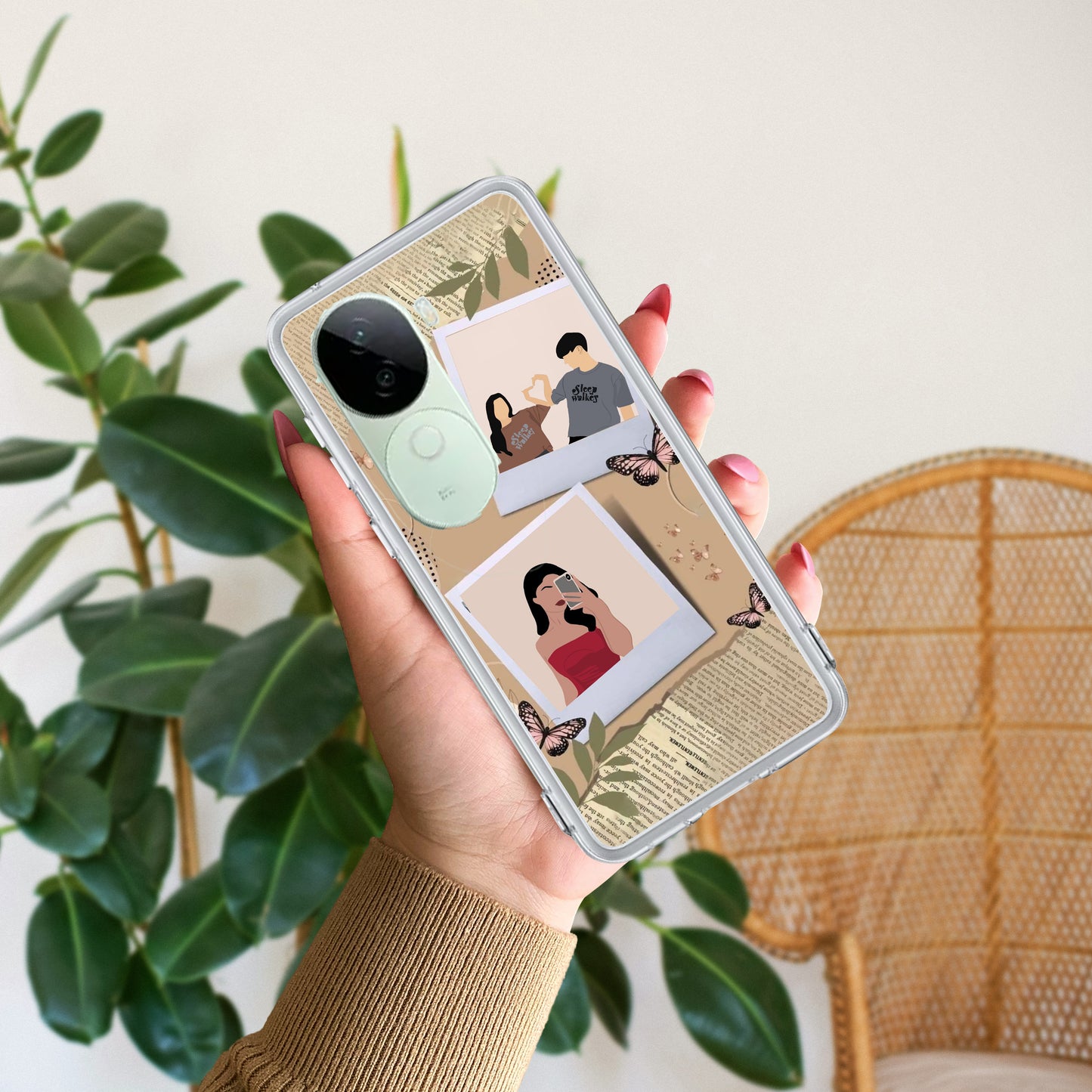 Creatistic Personlised  Photo Transparent Silicon Case For iQOO