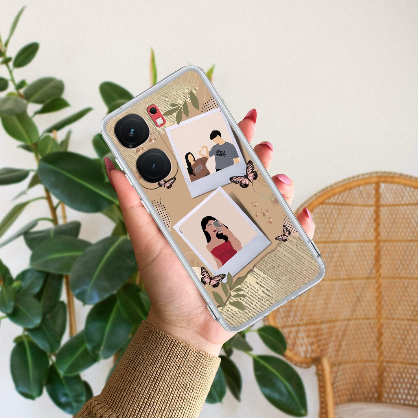 Creatistic Personlised  Photo Transparent Silicon Case For iQOO