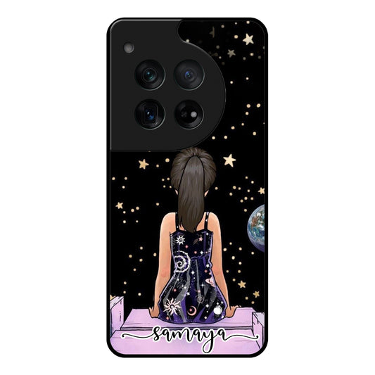 Moon Girl Glossy Metal Case Cover For OnePlus