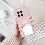We Bare Bears Transparent Silicon Case Pink For OnePlus Nord CE 2 Lite