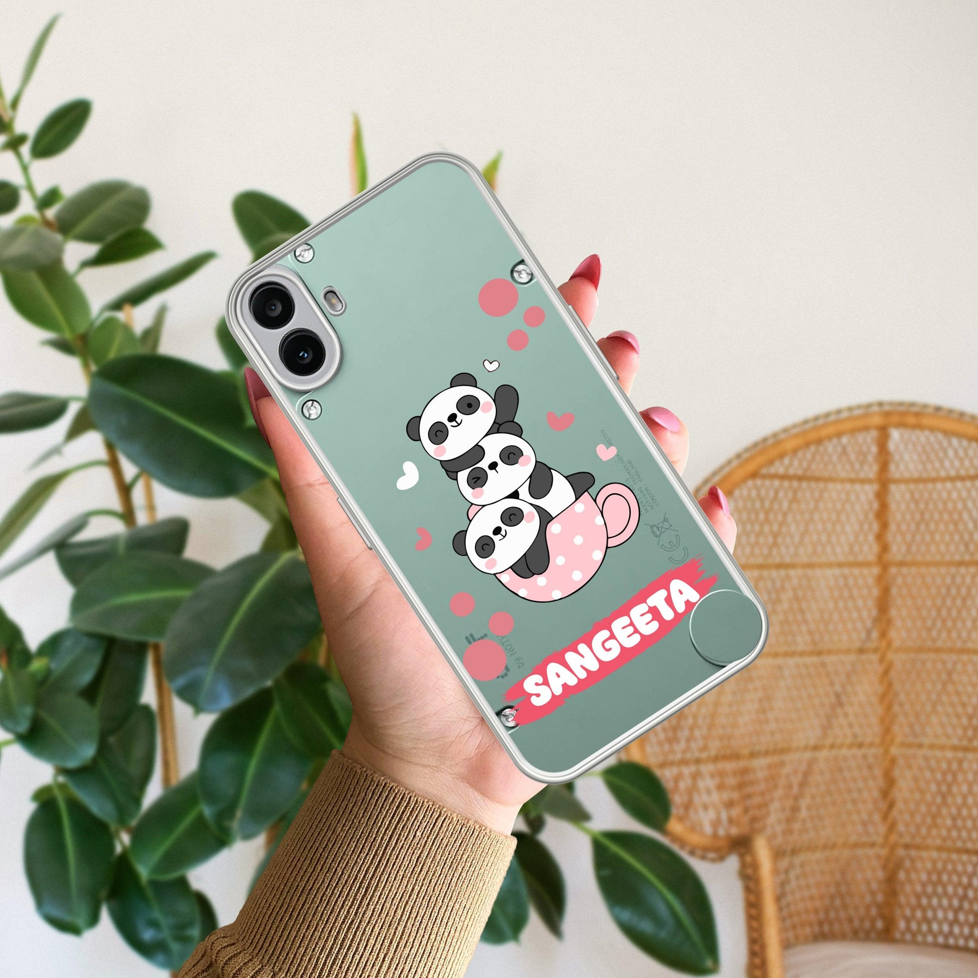 Tino Panda Customize Transparent Silicon Case For Nothing - ShopOnCliQ