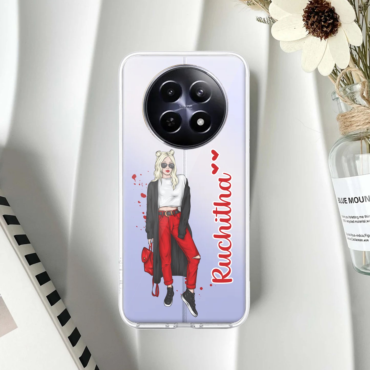 Attitude Girl  Customize Transparent Silicon Case For Realme/Narzo