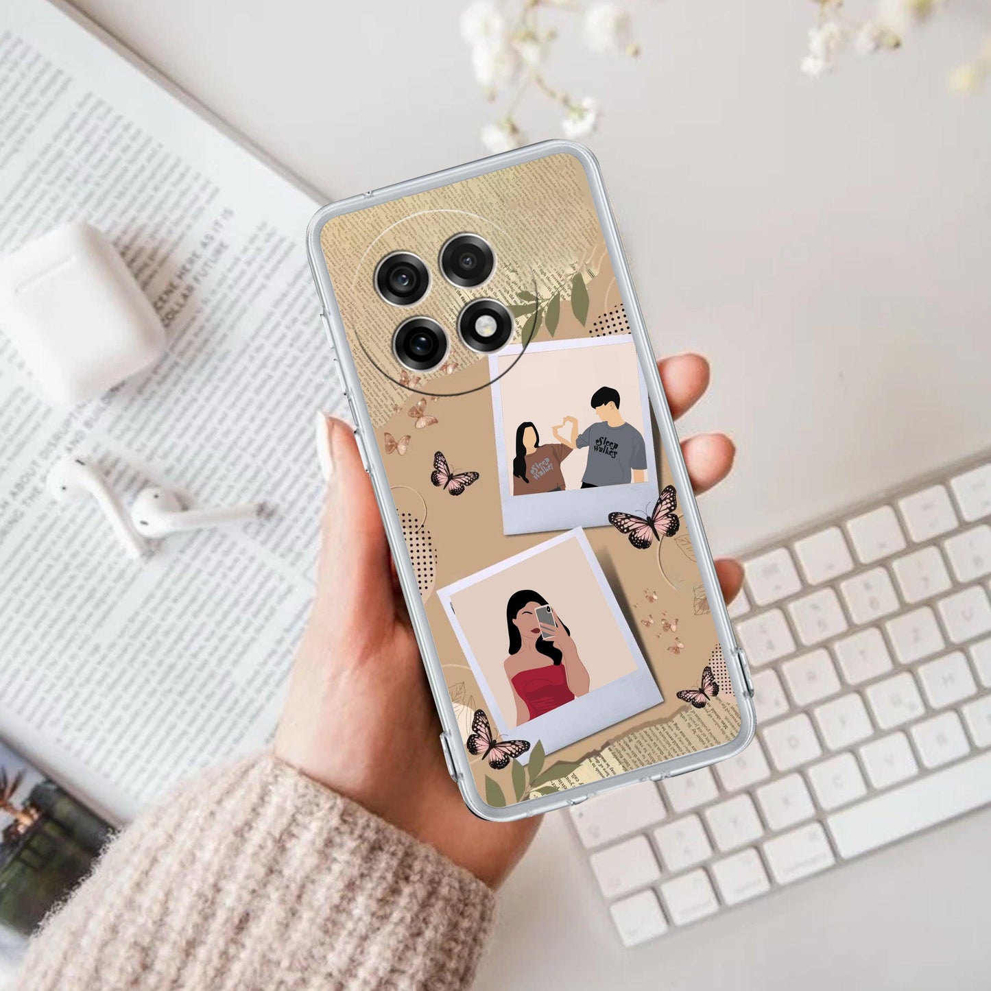 Creatistic Personlised  Photo Transparent Silicon Case For OnePlus