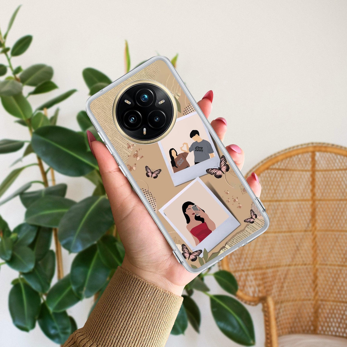 Creatistic Personlised  Photo Transparent Silicon Case For Realme/Narzo