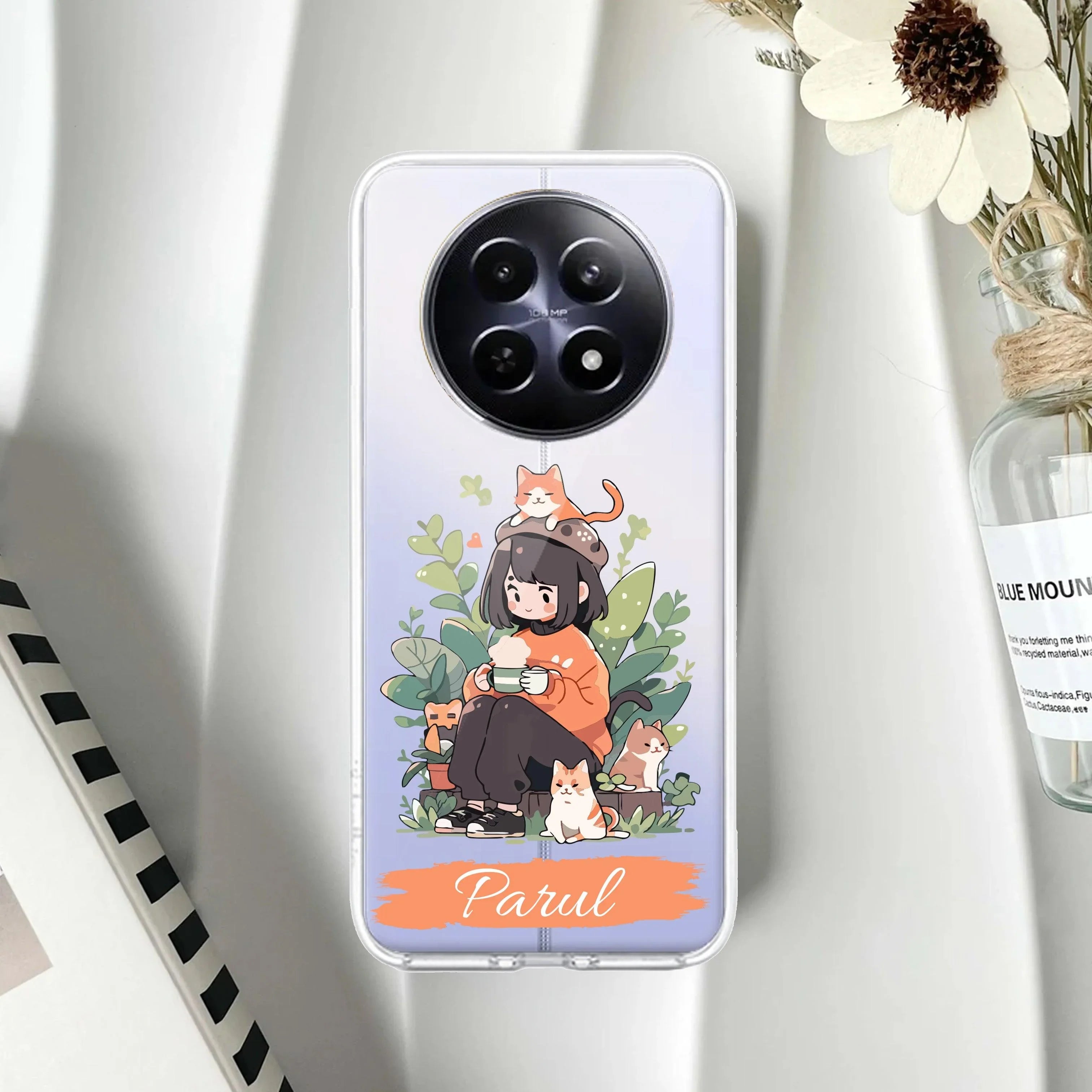 Cat Lover Customize Anti Yelllow Case For Realme 14 Pro Lite 5G