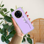Personalized Initials Lavender Silicon Case For Realme 12 5G