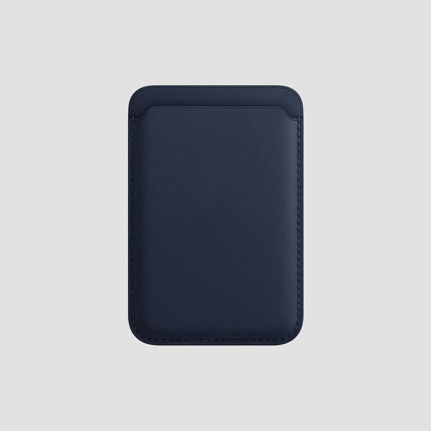 Signature Leather MagSafe Wallet for iPhone (Deep Blue)