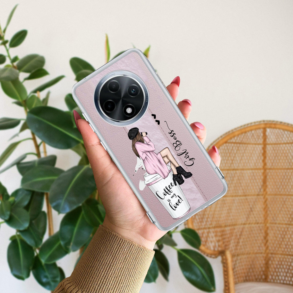 Coffee Lover Customize Transparent Silicon Case For Oppo Reno 11 Pro 5G