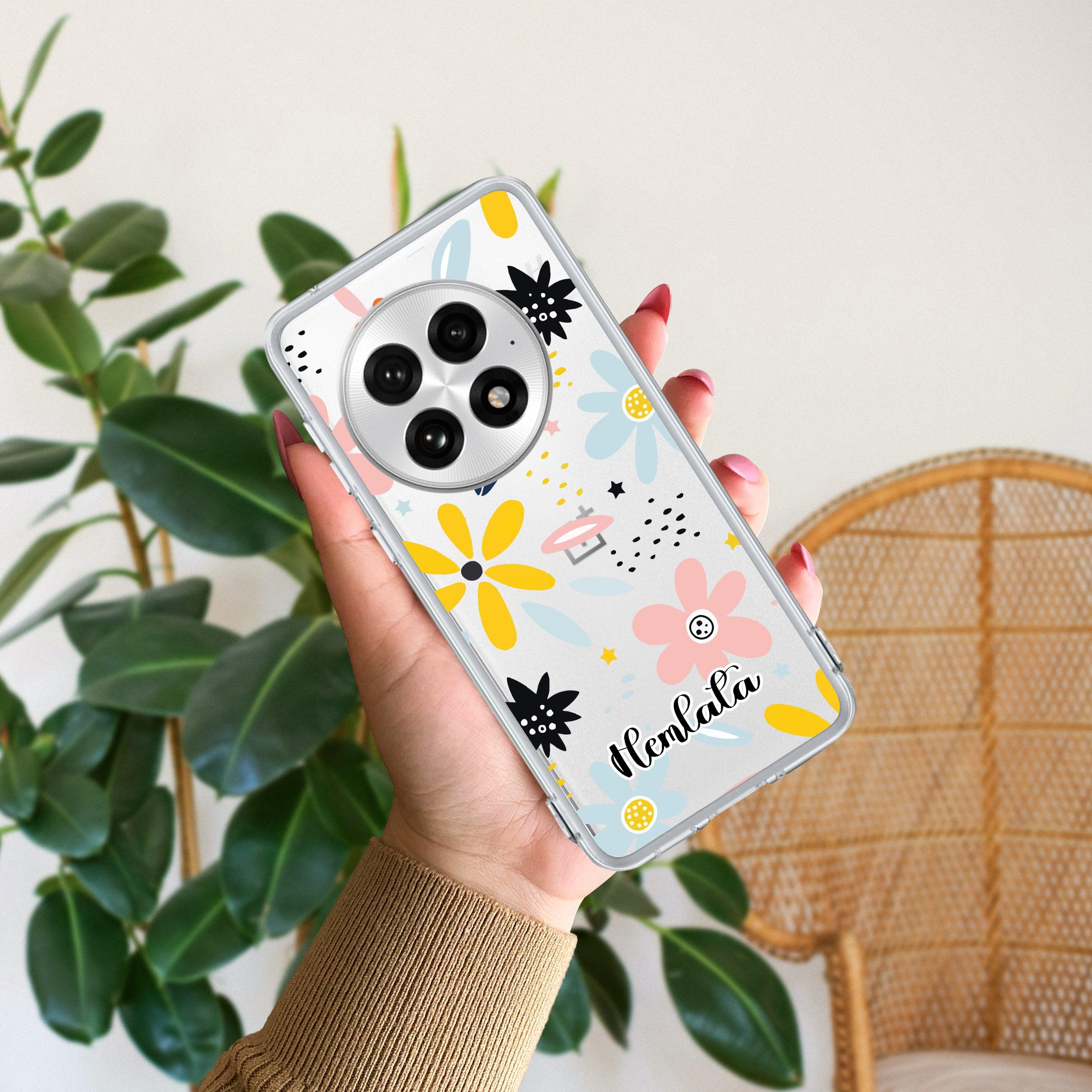 Multi Floral Customize Transparent Silicon Case For OnePlus - ShopOnCliQ