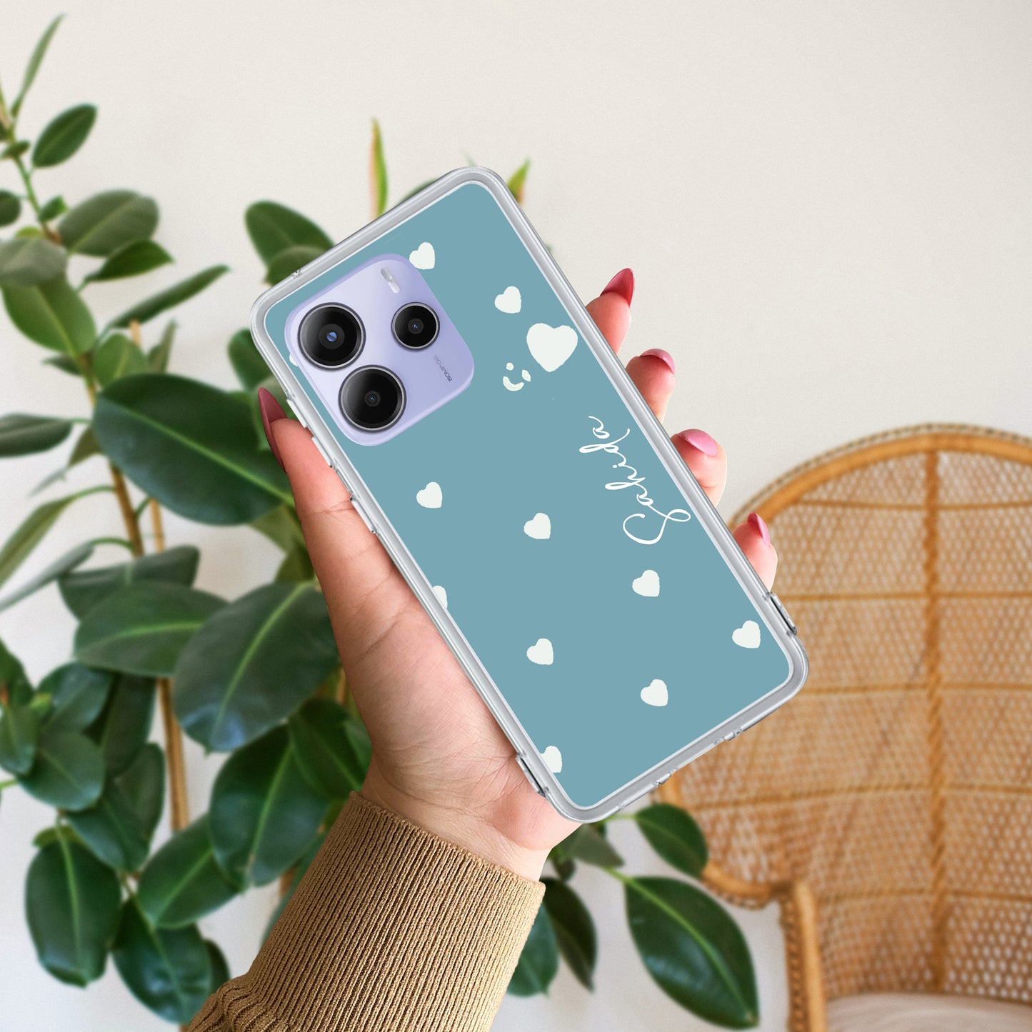 Be Loved Customize Transparent Silicon Case Sky Blue For Redmi/Xiaomi