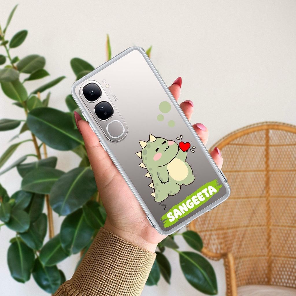 Mini Dino Customize Transparent Silicon Case For Vivo V21 5G